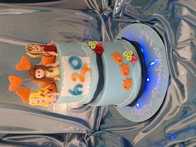 H20 themed cake - Cake by Priscilla's Cakes