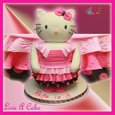 Hello Kitty 3D-themed Birthday Cake - Cake by genzLoveACake