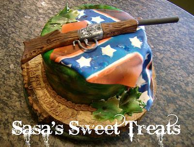 Rebel flag cake - Cake by Sara