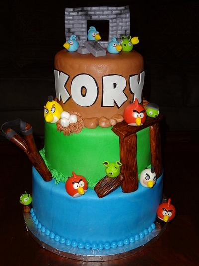 Kory's Angry Birds - Cake by Nissa