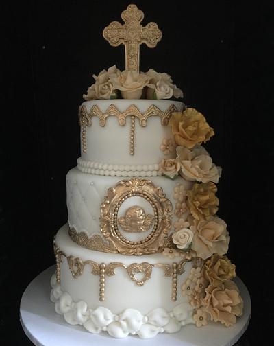 Christening Cake - Cake by Pattie Cakes