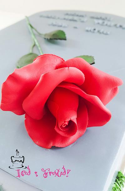 A Single Rose Stem! - Cake by Iced n Frosted!