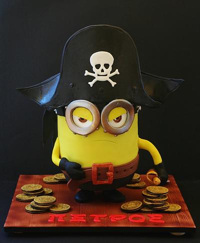 Pirate Minion  - Cake by WhenEffieDecidedToBake