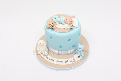 Baby boy cake - Cake by Starry Delights