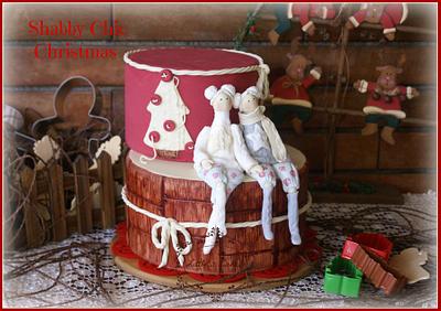 Shabby Chic Christmas - Cake by Little's Cakes