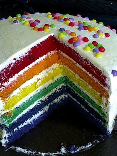 Rainbow cake - Cake by Thia Caradonna