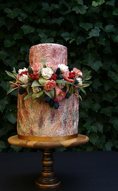 Flowers and fruits - Cake by Katarzynka