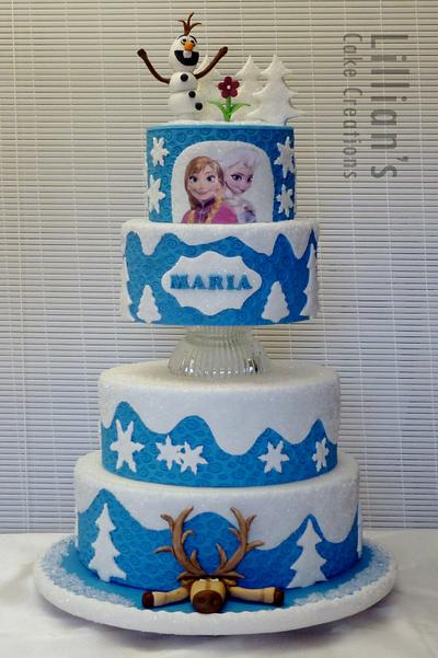 Disney Frozen - Cake by Lilly09