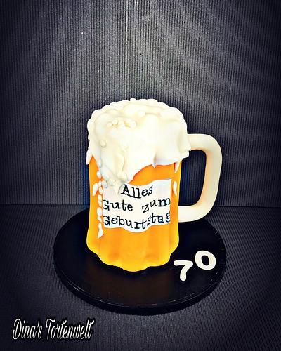 Beer Mug Cake  - Cake by Dina's Tortenwelt 