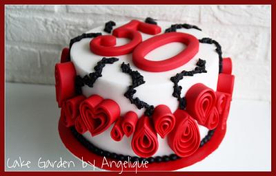 50th birthdaycake  - Cake by Cake Garden 
