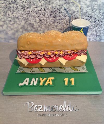Subway Sandwich Cake - Cake by Bezmerelda