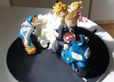 Wedding family cake topper - Cake by Clara