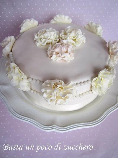 Shabby chic anniversary - Cake by Basta1pocodizucchero