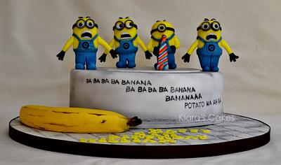 Minion Banana Cake - Cake by Klaras Cakes