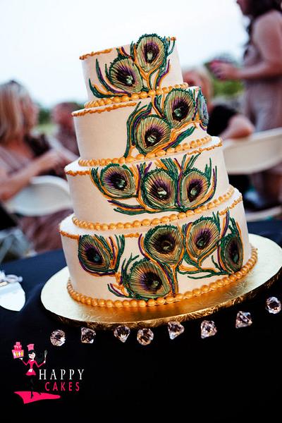 Peacock Feathers - Cake by Happy