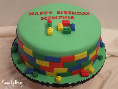 Simple Lego Birthday - Cake by Becky Pendergraft