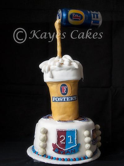 21st Birthday Cake - Cake by Kaye