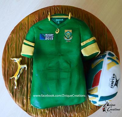 RWC 2015 Rugby Jersey Cake - Cake by Znique Creations