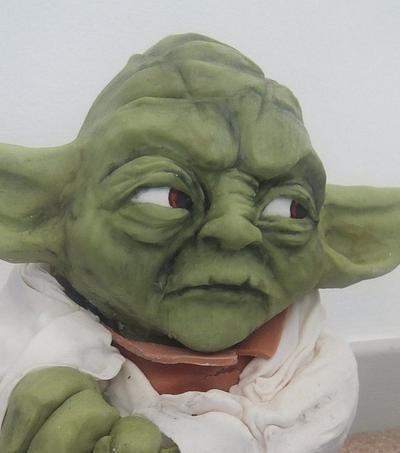 Star Wars Yoda sculpted cake for a 6th birthday - Cake by Sugar Spice