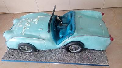 Triumph TR3a - Cake by Miavour's Bees Custom Cakes