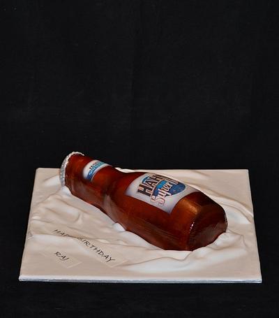 Hahn Super Dry beer bottle - Cake by Sue Ghabach