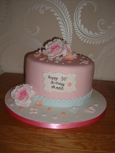 Happy birthday cake vintage style :-) - Cake by les