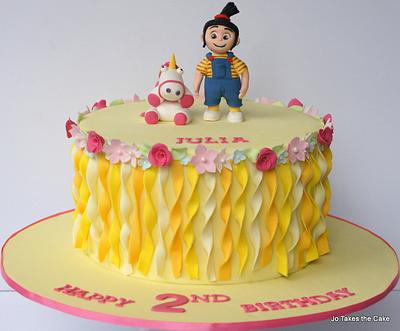 Girly yellow cake - Cake by Jo Finlayson (Jo Takes the Cake)