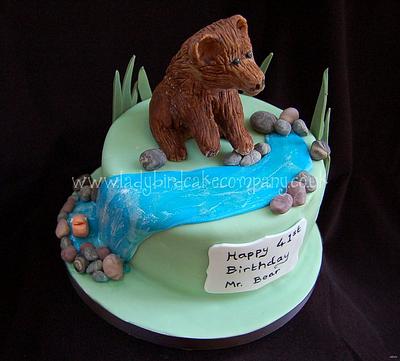 Modelling chocolate Bear - Cake by ladybirdcakecompany