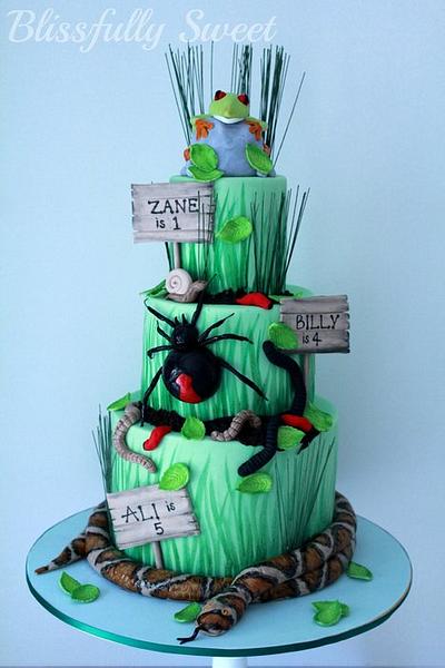 Reptile Themed Birthday Cake - Cake by Jacki Fanto