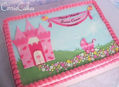 princess castle baby shower - Cake by Corrie