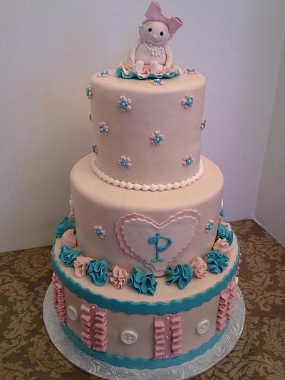 Vintage Christening Cake - Cake by Melissa Walsh