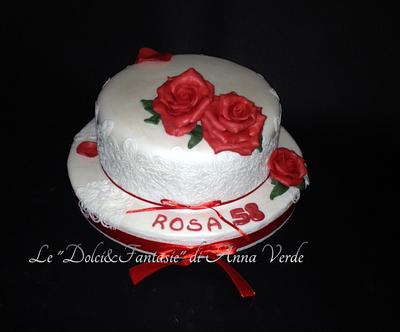 Red rose.. - Cake by Dolci Fantasie di Anna Verde