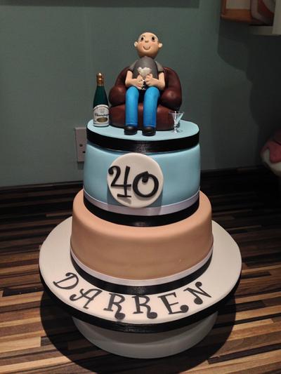 40 birthday cake - Cake by Cupcake-heaven
