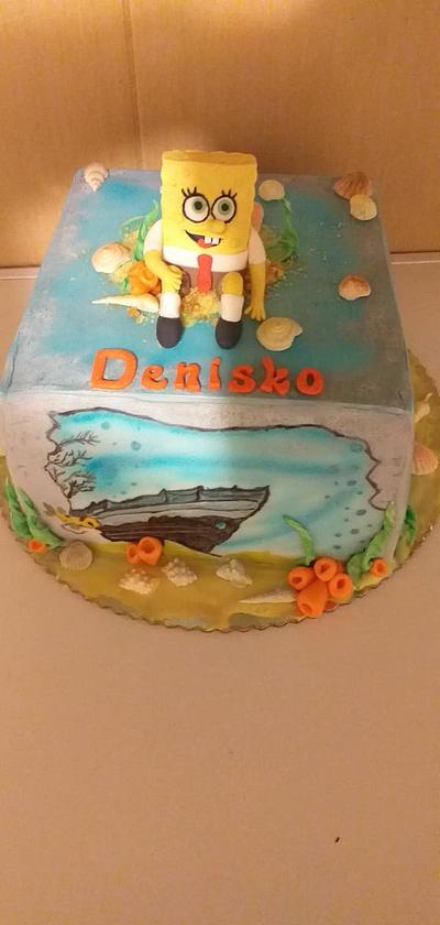 spongebob cake with hand painting - Cake by Stanka