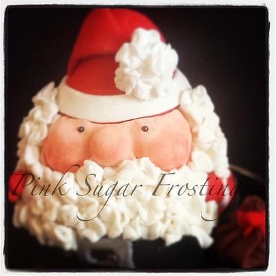 3D SANTA CLAUSE  - Cake by pink sugar frosting