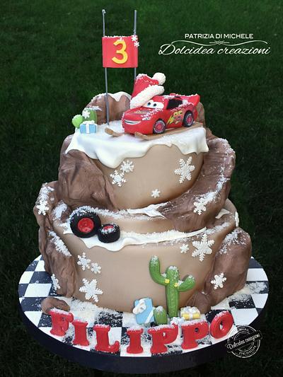 Cars Christmas Race - Cake by Dolcidea creazioni