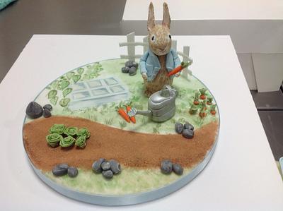 Peter rabbit cake topper scene - Cake by Justmunchkins
