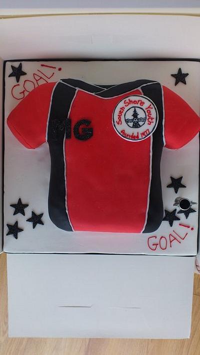 South Shore Youth FC football shirt - Cake by susan