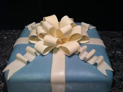 Tiffany Box Cake - Cake by Liz Ramallo