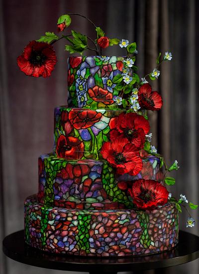 Stained Glass Wedding Cake - Cake by Alex Narramore (The Mischief Maker)