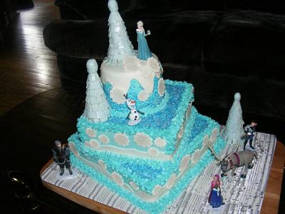 Frozen birthday cake #3 - Cake by Save Me A Piece ~ Deb