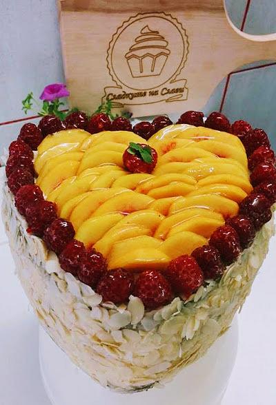 Summer Fruits Heart - Cake by Slavisweets
