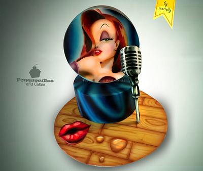 Airbrush Cake: Jessica Rabbit - Cake by Marielly Parra