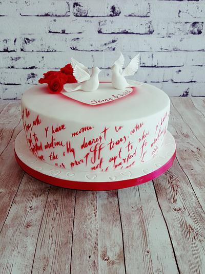 Engagement cake - Cake by Suzi Suzka