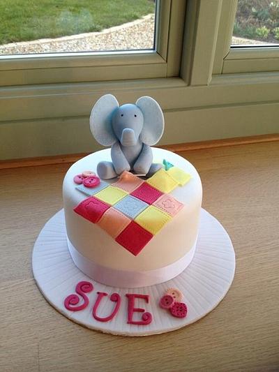 Sewing Elephant - Cake by KarenSeal