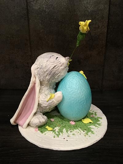Easter Bunny and Egg - Cake by  Sue Deeble