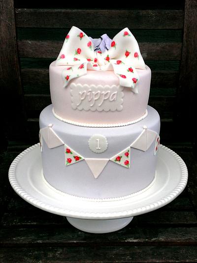 Bow & Bunting - Cake by cheeky monkey cakes