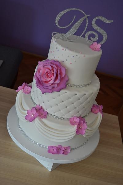Romantic wedding cake - Cake by Zaklina