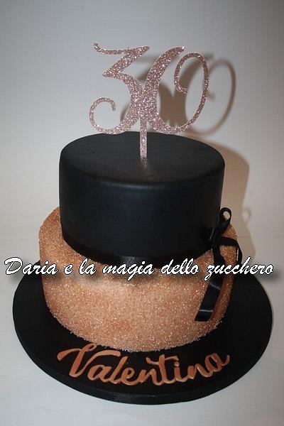 Black and rose gold cake - Cake by Daria Albanese