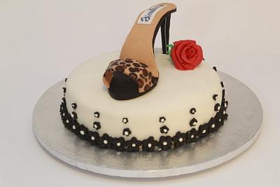 scarpa leopardata - Cake by bamboladizucchero